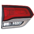 Driver Side, Inner and Outer Tail Lights, with Bulbs, Halogen, Mounts On Body and Liftgate, CAPA CERTIFIED