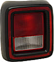 2018-2024 Jeep Wrangler - Driver and Passenger Sides Tail Lights, with Bulbs, Halogen, For Models without Blind Spot Detection