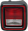 2018-2024 Jeep Wrangler - Driver and Passenger Sides Tail Lights, with Bulbs, Halogen, For Models without Blind Spot Detection, CAPA CERTIFIED