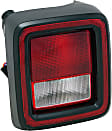 2018-2024 Jeep Wrangler - Driver and Passenger Sides Tail Lights, with Bulbs, Halogen, For Models without Blind Spot Detection, CAPA CERTIFIED