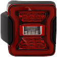 2018-2024 Jeep Wrangler - Driver and Passenger Sides Tail Lights, with Bulbs, LED, For Models with Blind Spot Detection
