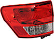 2012 Jeep Grand Cherokee - Driver and Passenger Side, Inner and Outer Halogen Tail Light, With bulb(s), Mounts on Liftgate, OE Replacement