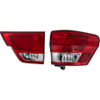 2012 Jeep Grand Cherokee Laredo X - Passenger Side, Inner and Outer Halogen Tail Light, With bulb(s), Mounts on Liftgate, OE Replacement