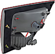 2012 Jeep Grand Cherokee Laredo X - Passenger Side, Inner and Outer Halogen Tail Light, With bulb(s), Mounts on Liftgate, OE Replacement