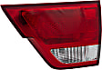 2012 Jeep Grand Cherokee Laredo X - Passenger Side, Inner and Outer Halogen Tail Light, With bulb(s), Mounts on Liftgate, OE Replacement