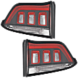 Driver and Passenger Side, Inner Halogen Tail Lights, with Bulbs, CAPA Certified