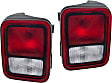 Driver and Passenger Side Halogen Tail Light, With bulb(s), OE Replacement, CAPA Certified