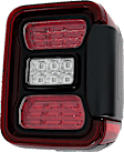 Driver and Passenger Side, Outer Tail Lights, with Bulb, LED, For Models without Blind Spot Sensor