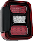 Driver and Passenger Side, Outer Tail Lights, with Bulb, LED, For Models without Blind Spot Sensor