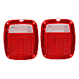 1989 Jeep Wrangler - Front, Driver and Passenger Side, Tail Light Lens