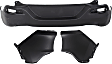 Rear, Upper and Lower Upper - Primed, Lower - Textured Bumper Cover CAPA Certified