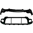 Front, Upper and Lower Upper - Primed, Lower - Textured Bumper Cover
