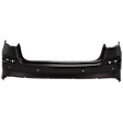 Front and Rear Primed Bumper Cover