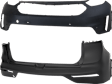 Front and Rear Primed Bumper Cover CAPA Certified