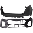 Front and Rear Primed Bumper Cover