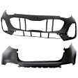 Front and Rear Primed Bumper Cover CAPA Certified