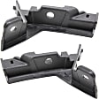 Front, Driver and Passenger Side Bumper Brackets, Bumper Reinforcement