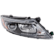 Driver and Passenger Side Headlights, with Bulbs, HID/Xenon, with HID Bulbs and ballast, Sedan, with daytime running light, CAPA Certified