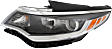 Driver and Passenger Side Headlights, with Bulbs, Halogen, Sedan, USA Built Vehicle, without Daytime Running Light