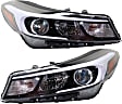 2017 Kia Forte - Driver and Passenger Side Halogen Headlight, With bulb(s), without LED Accents, OE Replacement