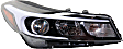 2017 Kia Forte - Driver and Passenger Side Halogen Headlight, With bulb(s), without LED Accents, OE Replacement