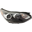 Driver and Passenger Side Headlights, with Bulbs, Halogen, FWD, CAPA Certified