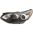 Driver and Passenger Side Headlights, with Bulbs, Halogen, FWD, CAPA Certified