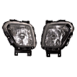 Driver and Passenger Side Halogen Headlight, With bulb(s), OE Replacement
