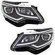 2019 Kia Optima - Driver and Passenger Side Headlights, with Bulbs, Halogen, USA Built Vehicle, For Models with Daytime Running Light
