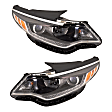 Driver and Passenger Side Headlights, with Bulbs, Halogen, USA Built Vehicle