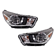 Driver and Passenger Side Halogen Headlight, With bulb(s), OE Replacement, CAPA Certified
