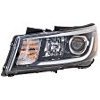 Driver and Passenger Side Headlights, with Bulbs, Halogen, For Models without LED Position Lamp