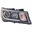 Driver and Passenger Side Headlights, with Bulbs, Halogen, For Models without LED Position Lamp, CAPA Certified