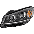 Driver and Passenger Side Headlights, with Bulbs, Halogen, For Models with Adaptive Headlights