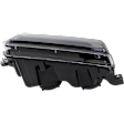 Driver and Passenger Side Headlights, with Bulbs, LED, Black