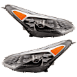 Driver and Passenger Side Headlights, with Bulbs, LED, FWD, Production Date To July 12, 2019, CAPA CERTIFIED