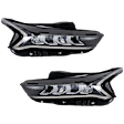2024 Kia K5 - Driver and Passenger Side LED Headlight, With bulb(s), For Models With Reflector Type