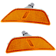 Front, Driver and Passenger Side Side Marker With bulb(s)