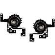 Front, Driver and Passenger Side Fog Lights, With bulb(s), Halogen, For Models With Projector Type Fog Lights, CAPA CERTIFIED