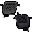 Fog Light Cover - Front, Driver and Passenger Side, Textured Black
