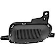 Fog Light Cover - Front, Driver and Passenger Side, Textured Black