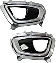Front, Driver and Passenger Side Fog Light Trims, Chrome