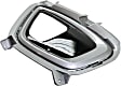 Front, Driver and Passenger Side Fog Light Trims, Chrome