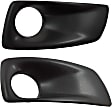 Front, Driver and Passenger Side Fog Light Trims, Black