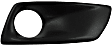 Front, Driver and Passenger Side Fog Light Trims, Black