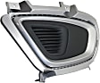 Fog Light Cover - Front, Driver and Passenger Side, Dark Gray