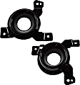 Fog Light Cover - Front, Driver and Passenger Side, Black