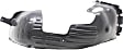 Front, Driver and Passenger Side, Fender Liner, USA Built Vehicle