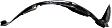 Front, Driver and Passenger Side, Fender Liner