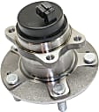 Rear, Driver and Passenger Side Wheel Hub, 5 Lugs, With Bearing, With Sensor, FWD